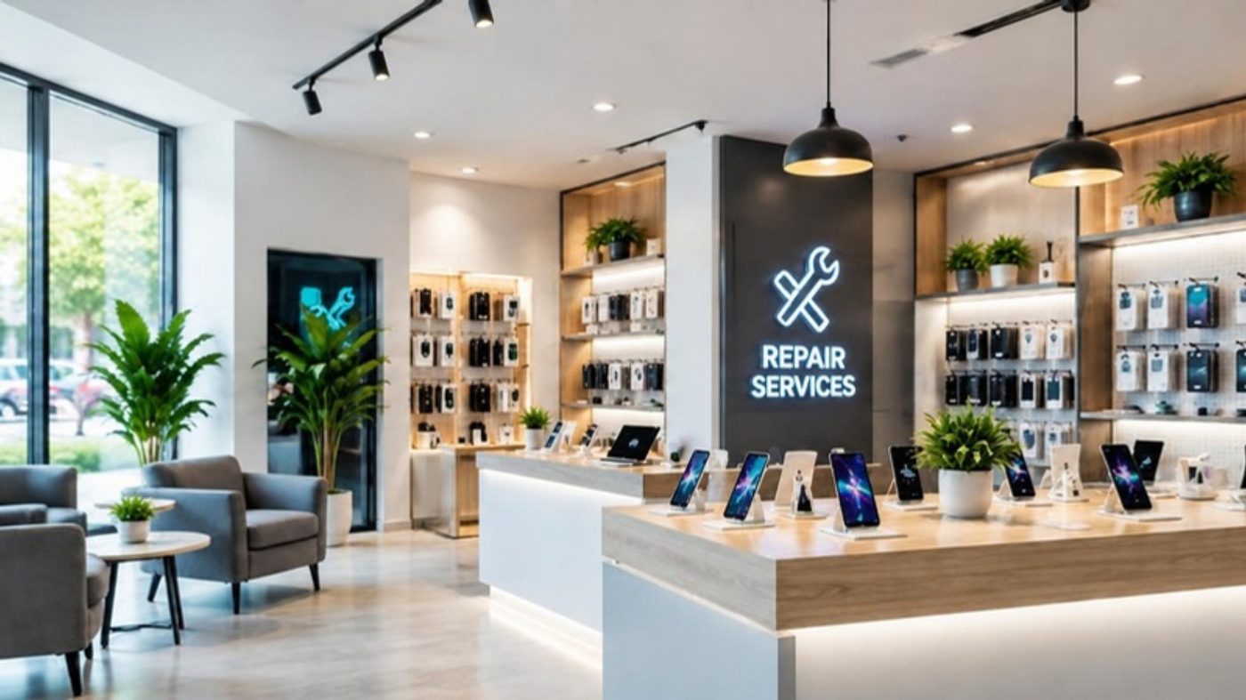 The service counter